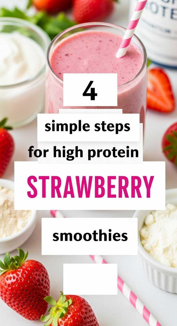 4 Simple Steps For High Protein Strawberry Smoothies 69f6f4b521a2a