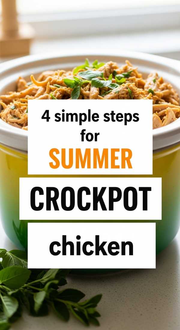 4 Simple Steps For Summer Crockpot Chicken 6a109f1edf64d