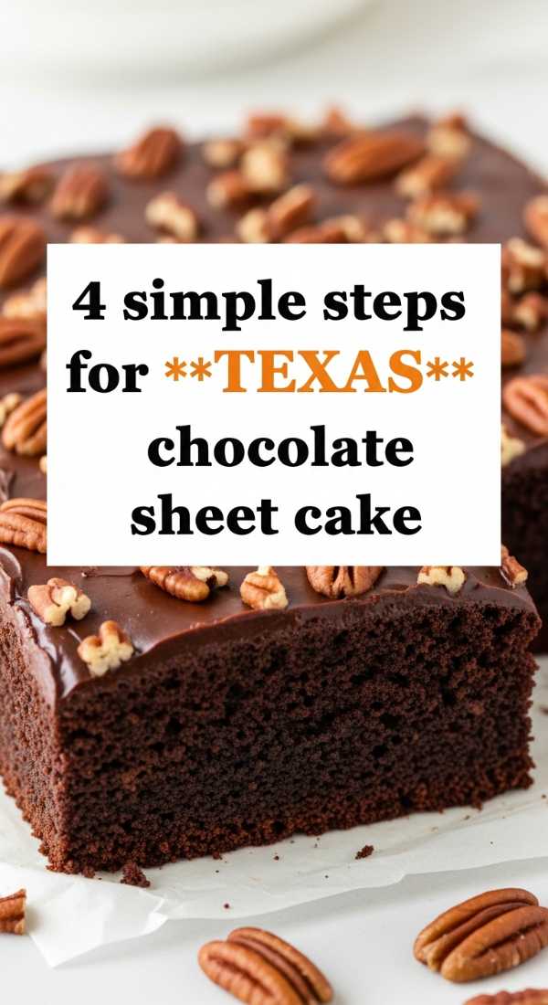 4 Simple Steps For Texas Chocolate Sheet Cake 6a06cbdf961c6
