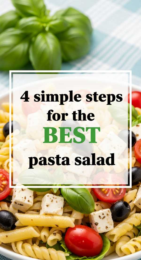 4 Simple Steps For The Best Pasta Salad 6a06c9002b6b7
