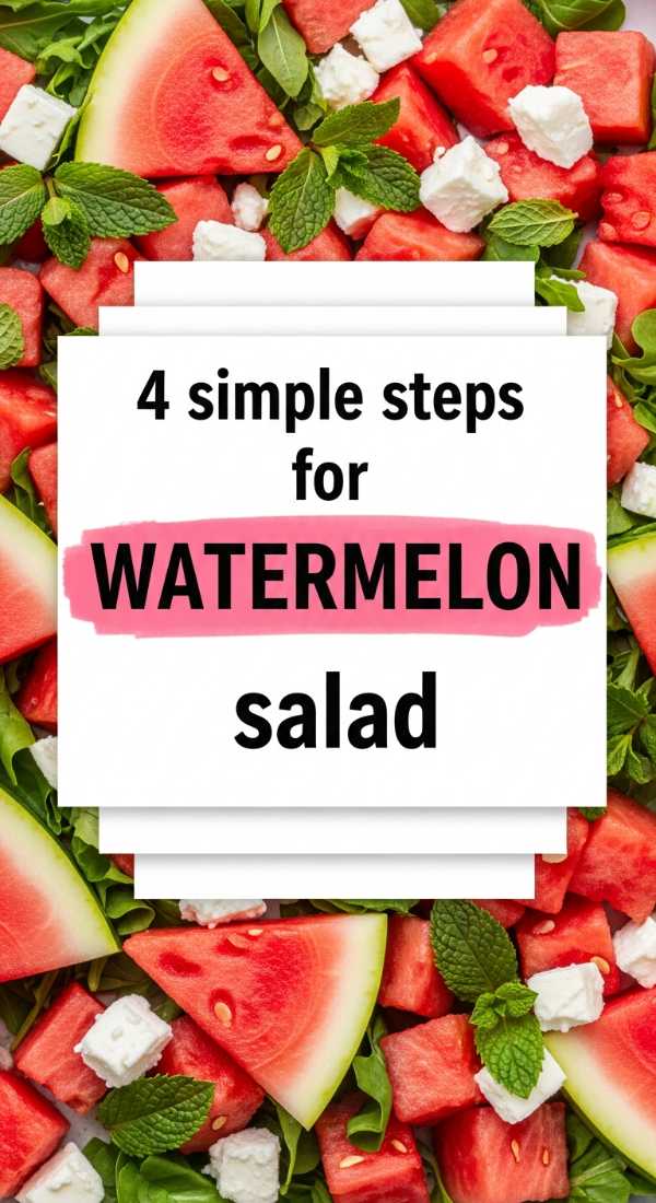 4 Simple Steps For Watermelon Salad 6a06bddf2d671