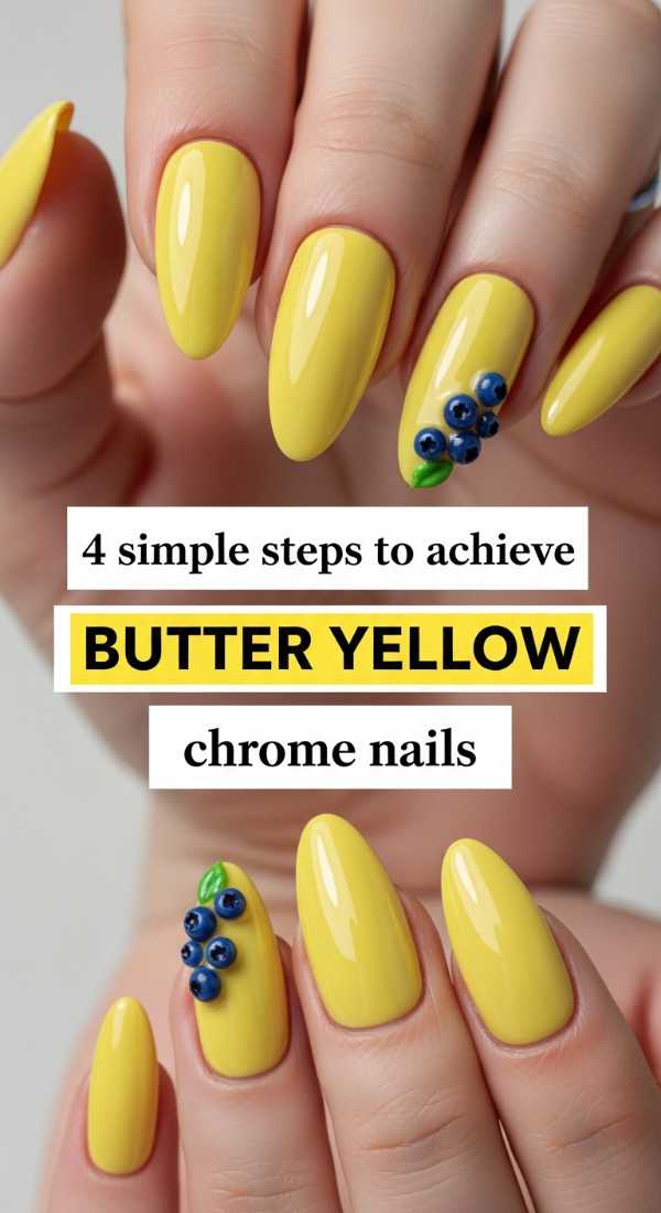 4 Simple Steps To Achieve Butter Yellow Chrome Nails 69ff5ab613314