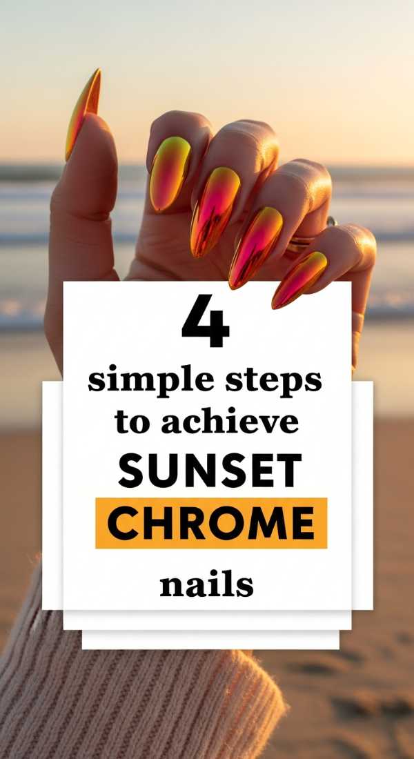 4 Simple Steps To Achieve Sunset Chrome Nails 6a059c955308f