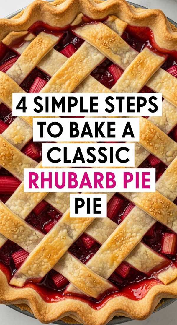 4 Simple Steps To Bake A Classic Rhubarb Pie 6a06c3a342bd6