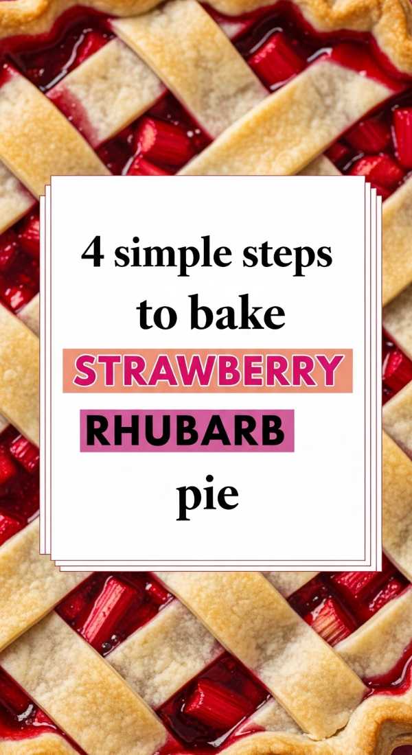 4 Simple Steps To Bake Strawberry Rhubarb Pie 69f447486c466