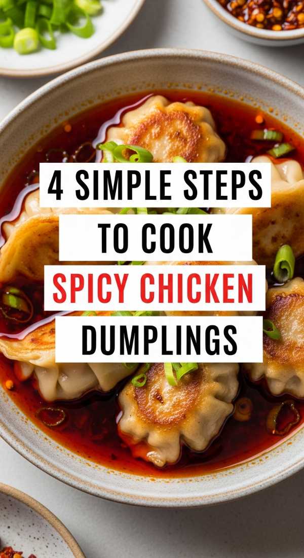 From Pantry to Plate: The Lazy Cook's Guide to Quick Dinners 4 Simple Steps To Cook Spicy Chicken Dumplings 6a0170c412ea6