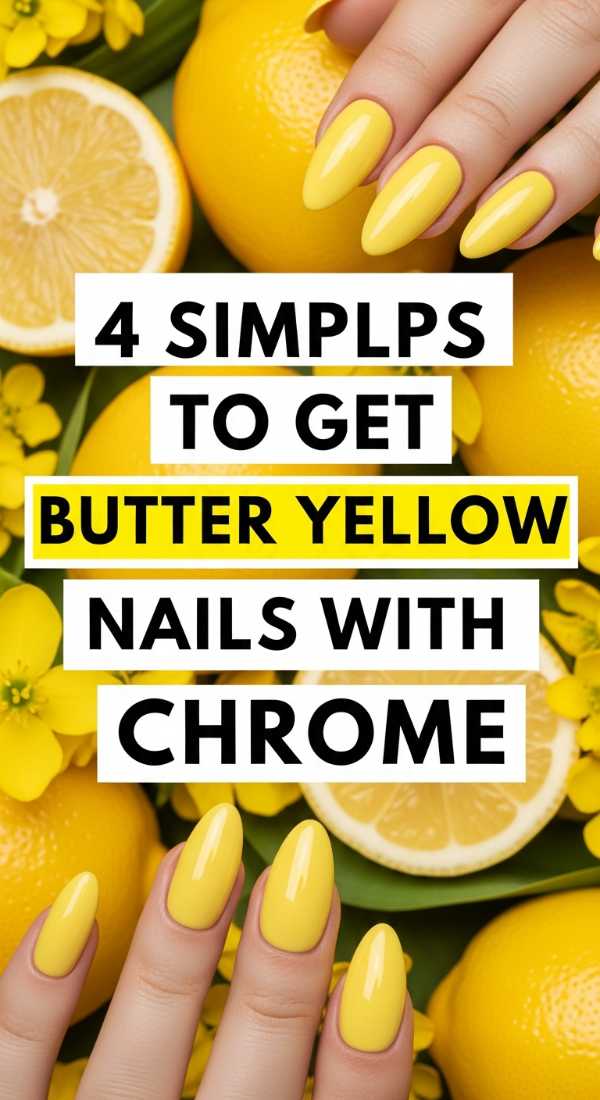 4 Simple Steps To Get Butter Yellow Nails With Chrome 69ff594da8626