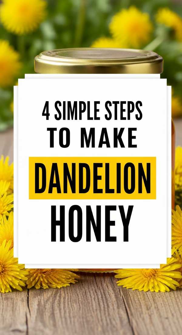 4 Simple Steps To Make Dandelion Honey 69fd88a074f66