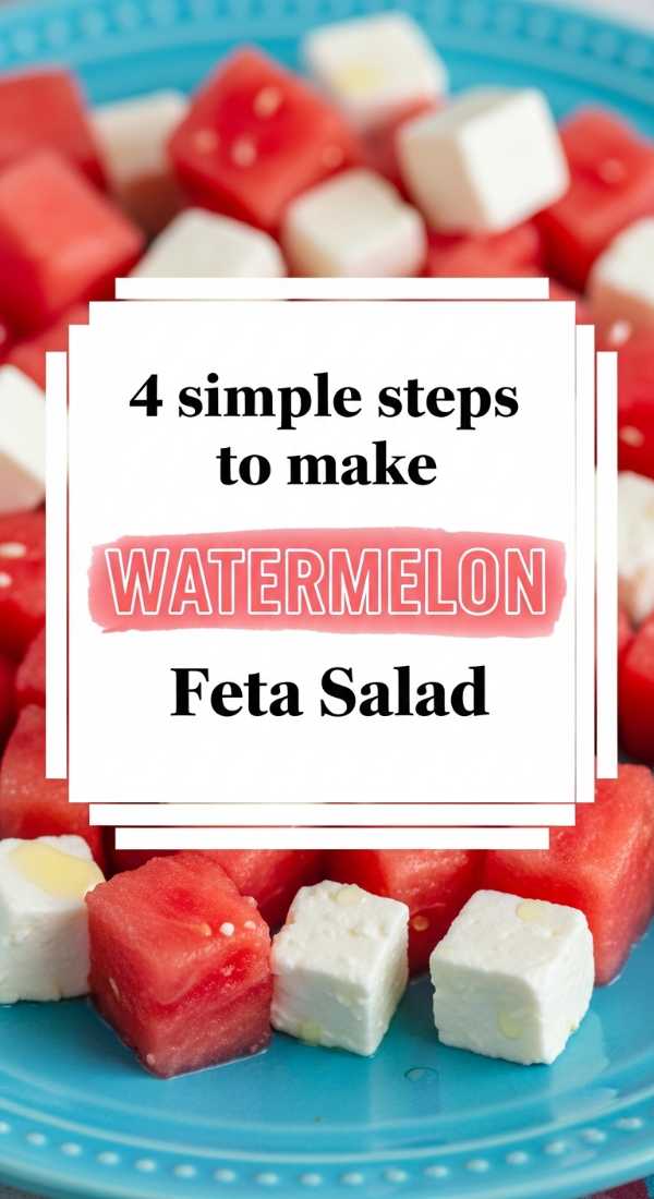 4 Simple Steps To Make Watermelon Feta Salad 69fd8aa257a20