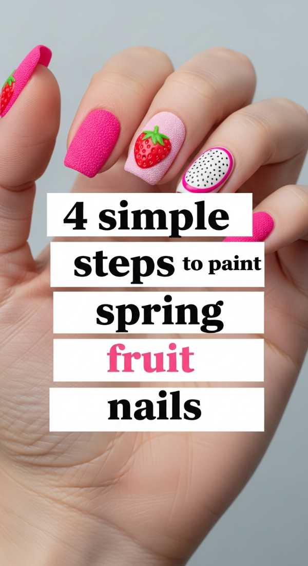 4 Simple Steps To Paint Spring Fruit Nails 69ff5959d1bf3