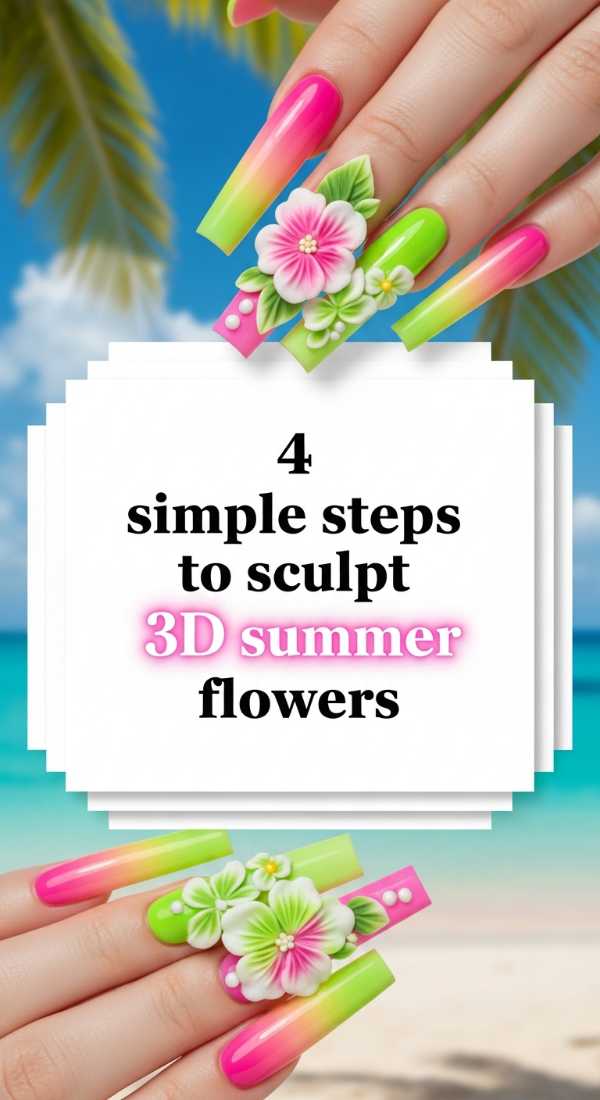 4 Simple Steps To Sculpt 3d Summer Flowers 6a0f0dc78344d
