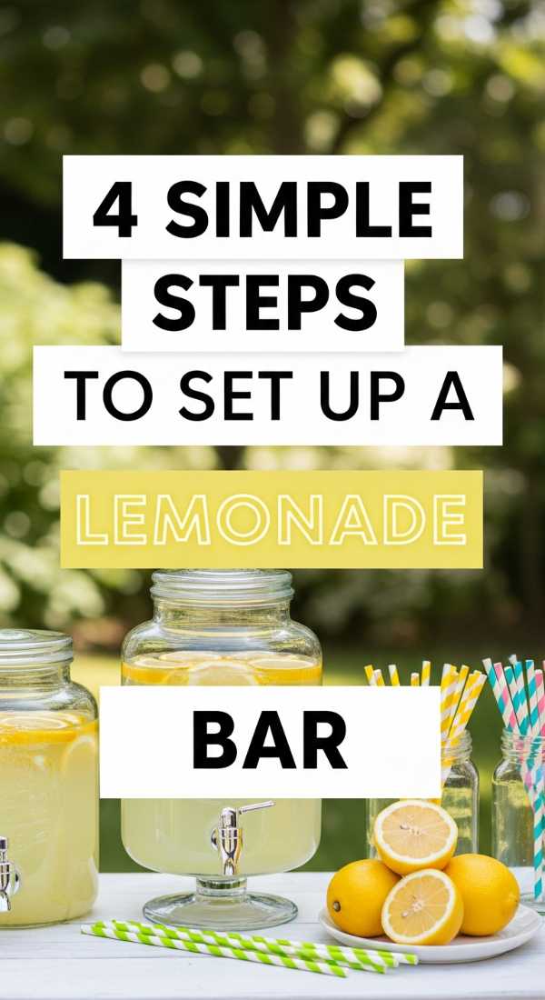 4 Simple Steps To Set Up A Lemonade Bar 6a0702502764f