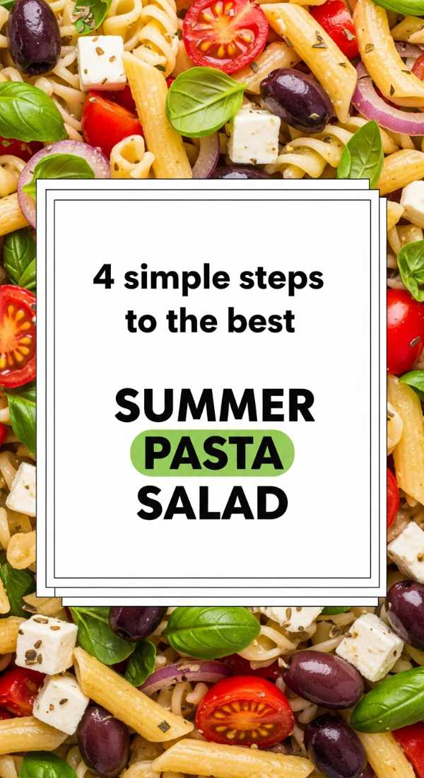4 Simple Steps To The Best Summer Pasta Salad 6a06c530f2c74