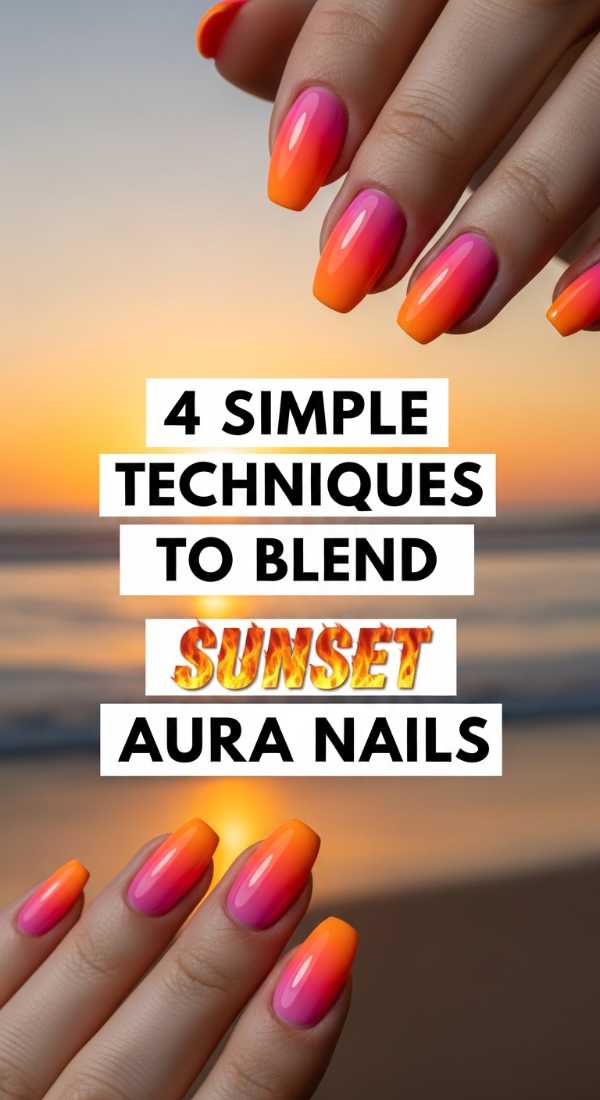 4 Simple Techniques To Blend Sunset Aura Nails 6a059f71786fa
