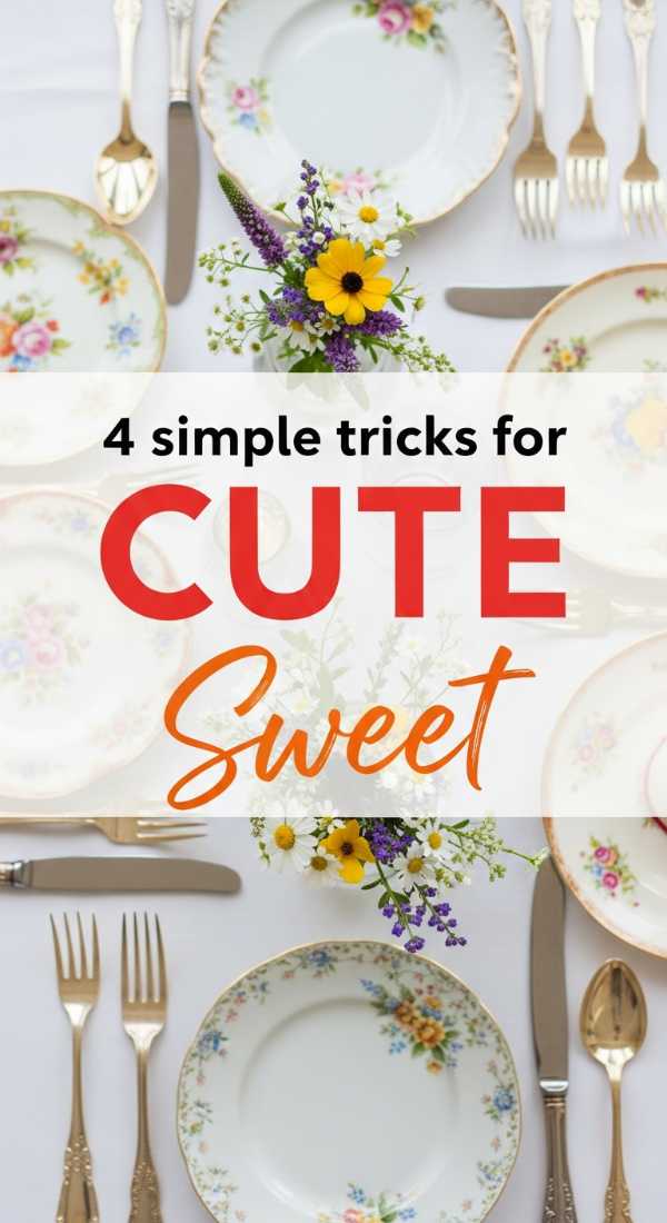 4 Simple Tricks For Cute Table Settings 69fae8fbba22a
