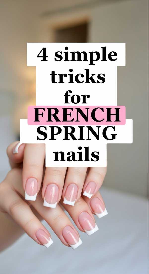 4 Simple Tricks For French Spring Nails 69fb987900357