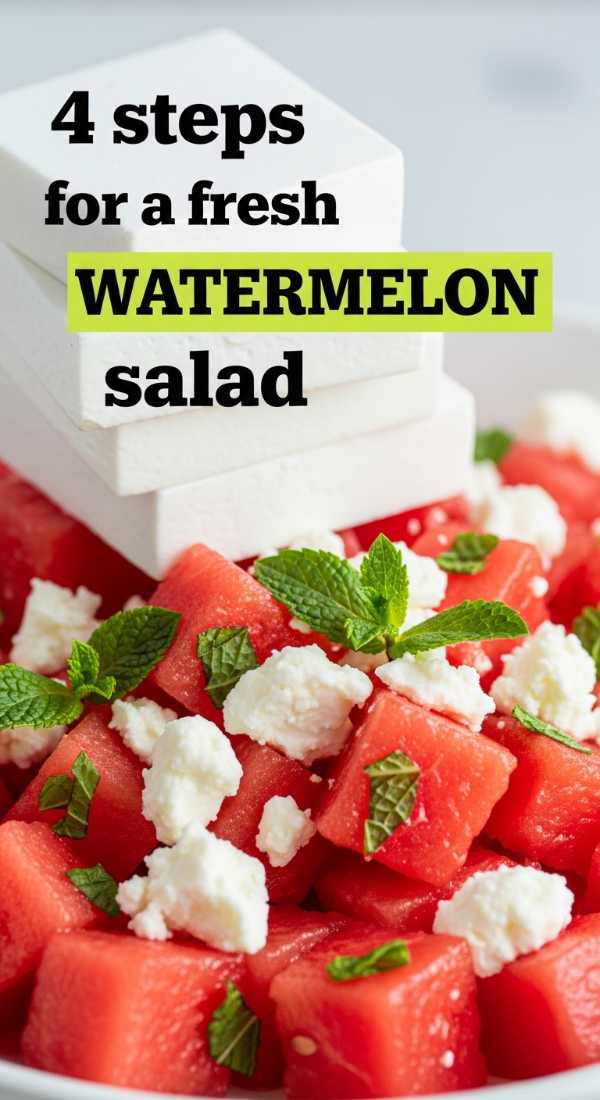 4 Steps For A Fresh Watermelon Salad 69f4474e86bfa