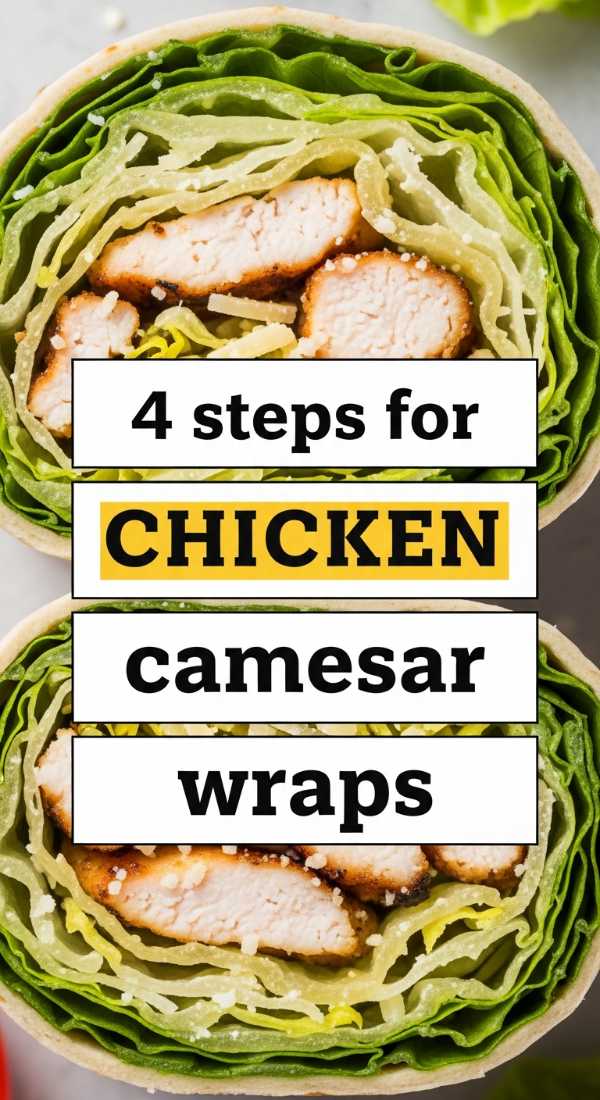 4 Steps For Chicken Caesar Wraps 6a109388ba77d