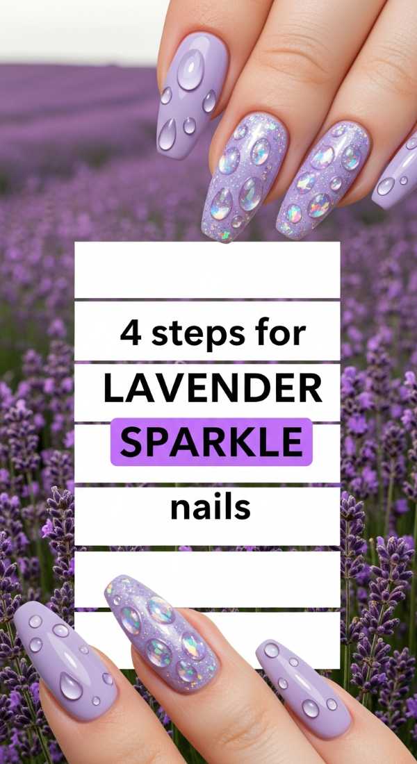 4 Steps For Lavender Sparkle Nails 69ff5ab4e792f