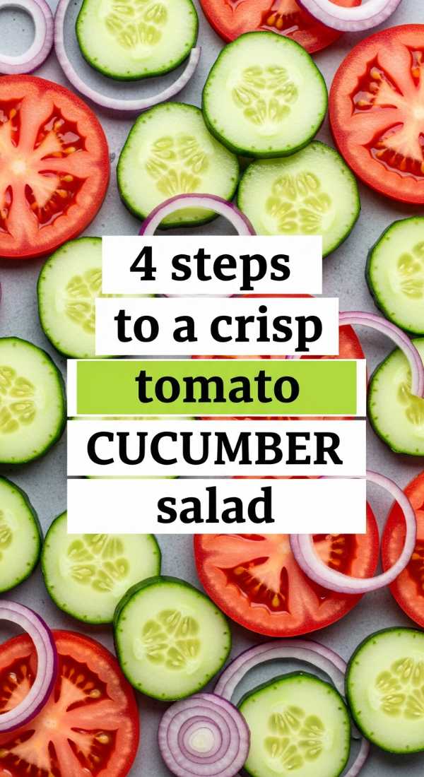 4 Steps To A Crisp Tomato Cucumber Salad 6a06c21dbb4b4