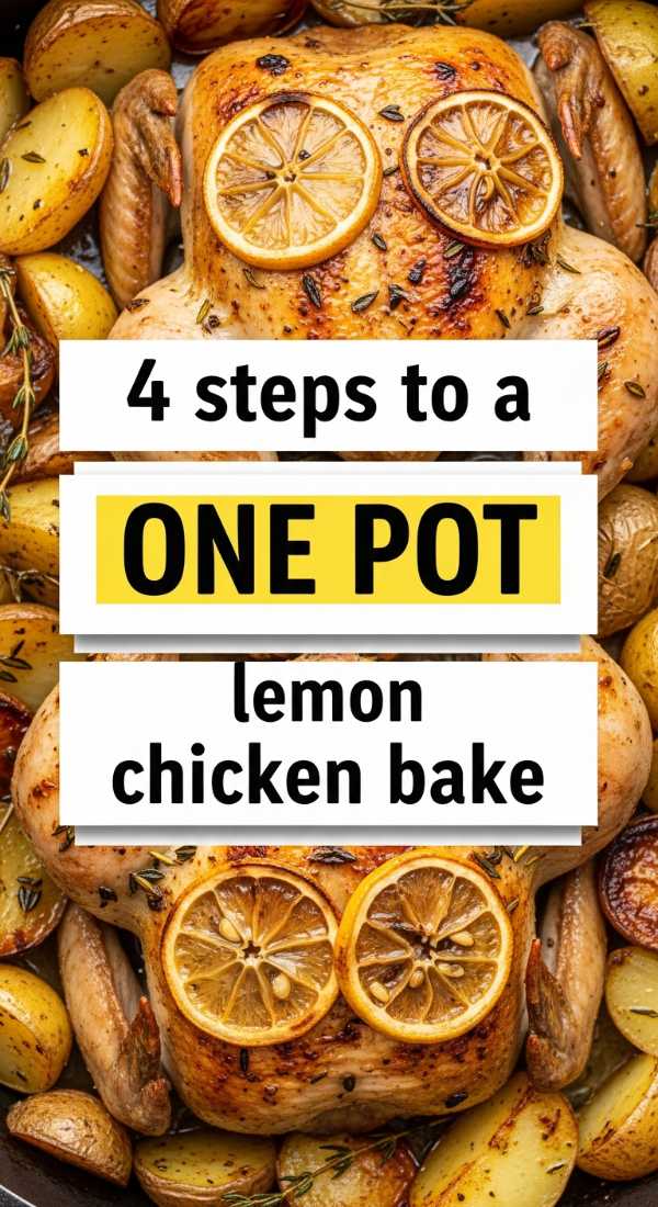 4 Steps To A One Pot Lemon Chicken Bake 69f6f4b0cf6cb