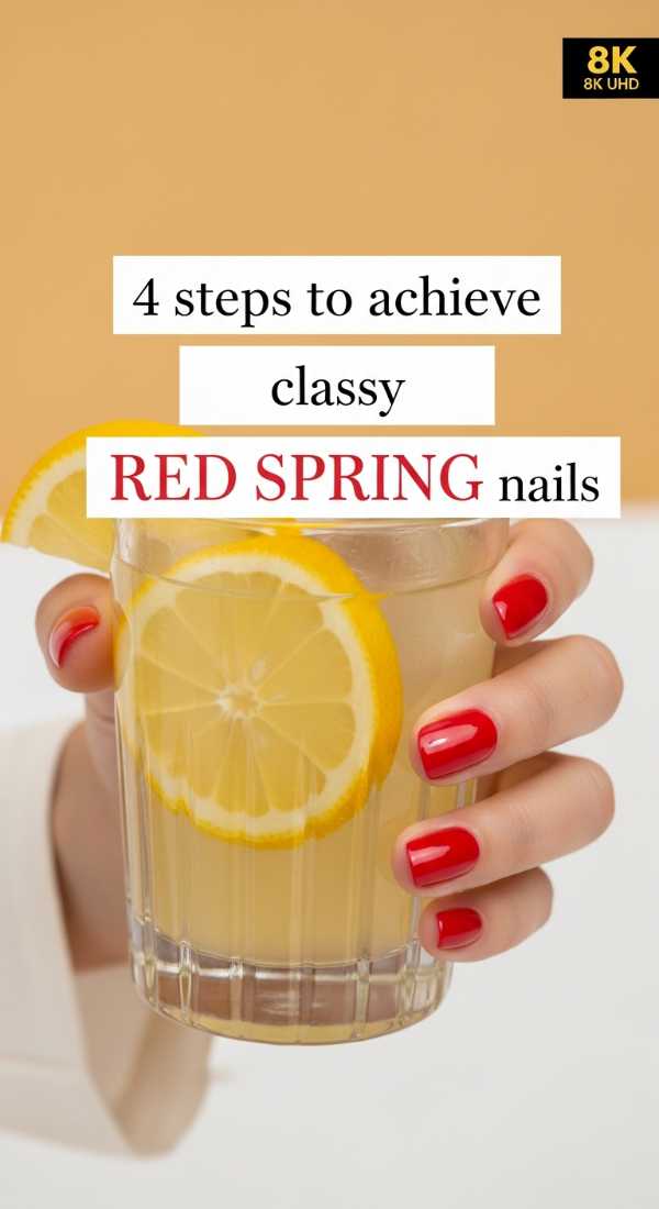 Bloom & Bright: Your 2026 Spring Nail Trend Forecast and Easy DIYs 4 Steps To Achieve Classy Red Spring Nails 69fb9754aceb4