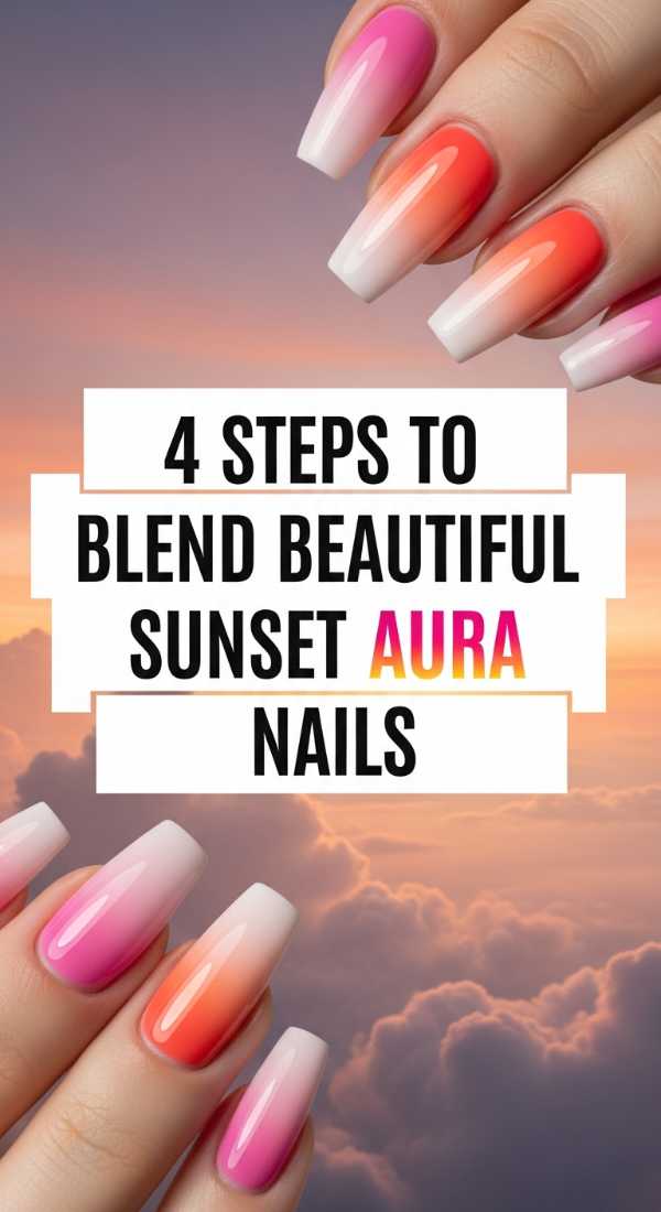 4 Steps To Blend Beautiful Sunset Aura Nails 6a059c9432986