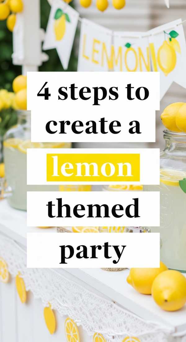 4 Steps To Create A Lemon Themed Party 6a0de74a5fb81
