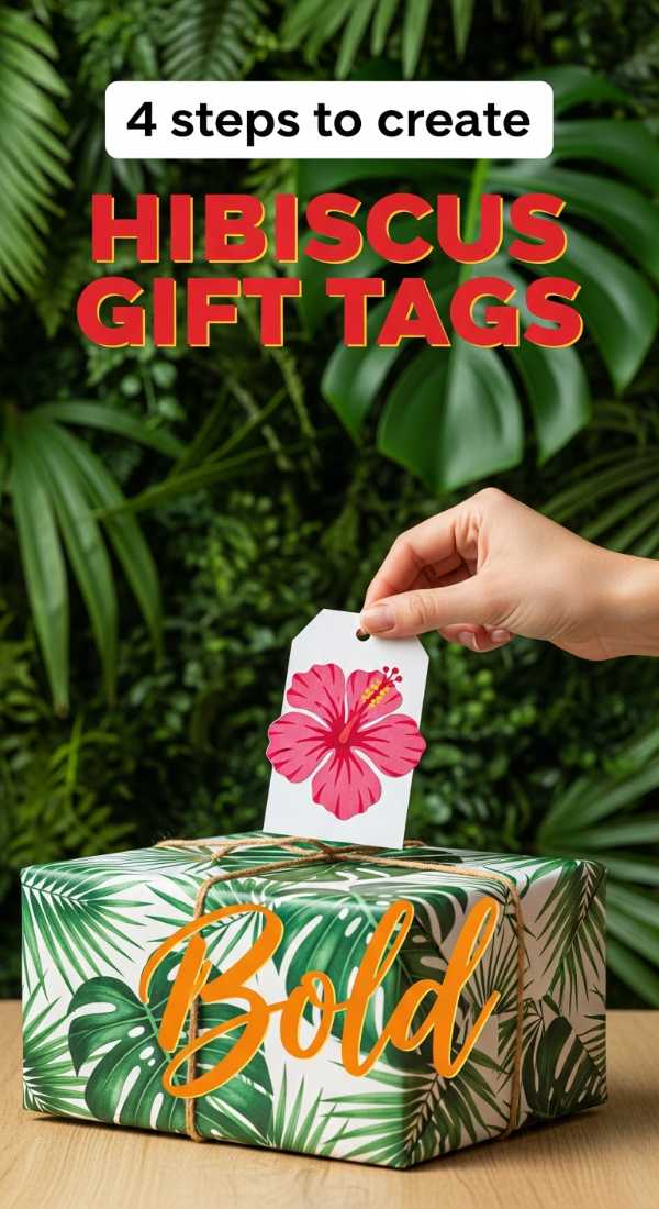 4 Steps To Create Beautiful Hibiscus Gift Tags 6a189f7e78f00