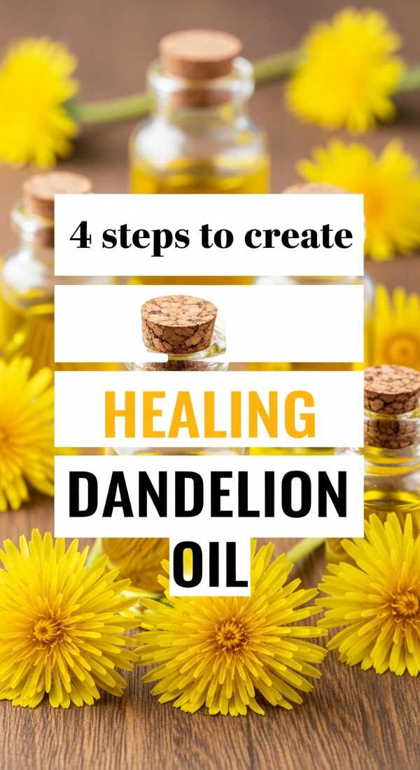 4 Steps To Create Healing Dandelion Oil 69fd889460d9a