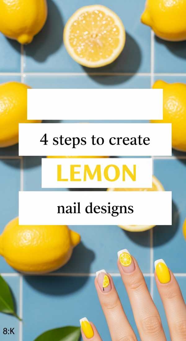 4 Steps To Create Lemon Nail Designs 6a0598beeecfc