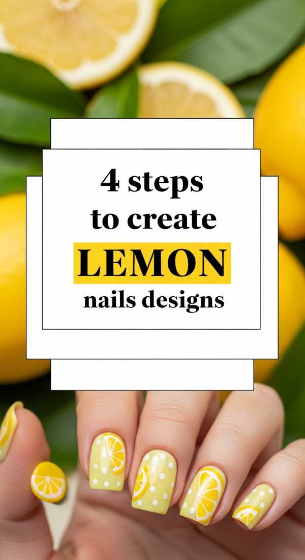 4 Steps To Create Lemon Nails Designs 6a058def6da0d