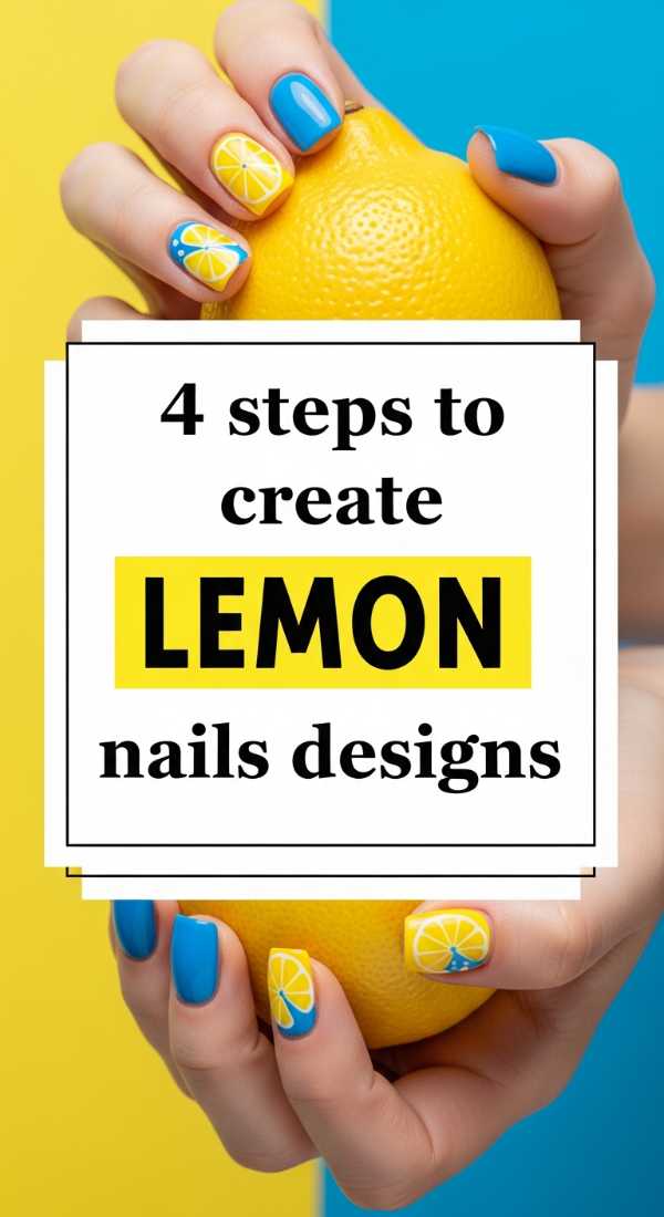 Future Fingertips: The 2026 Nail Trend Report & How-To Guide 4 Steps To Create Lemon Nails Designs 6a05a3e27398d