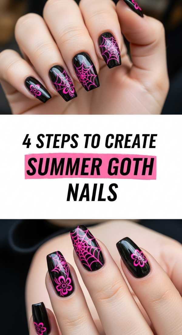 Class of 2026: 10 Nail Trends to Rock from Graduation to Summer Break 4 Steps To Create Summer Goth Nails 6a0597d7b7af6