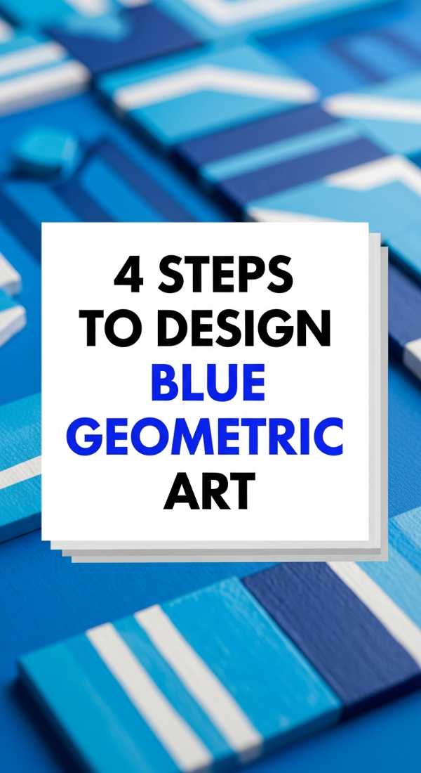 4 Steps To Design Blue Geometric Art 69f4c11fbef6b