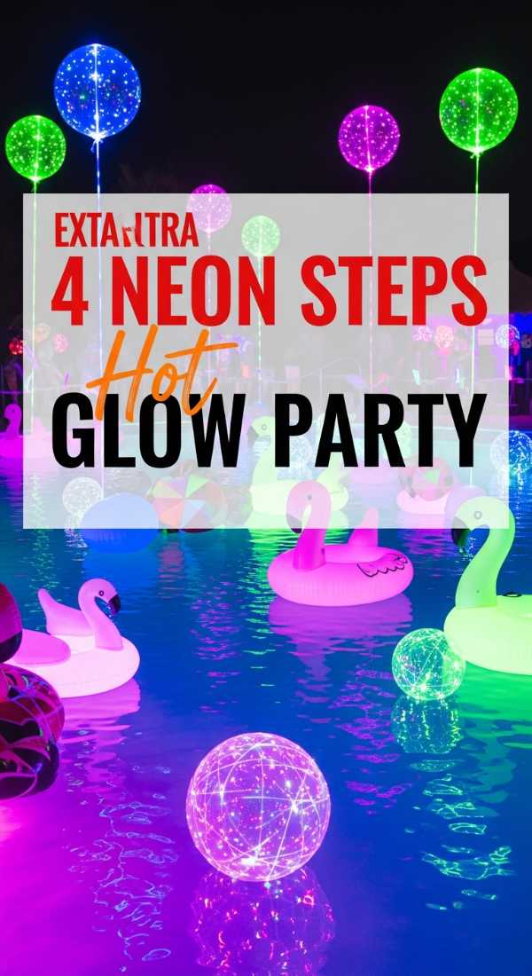 4 Steps To Host A Glow In The Dark Pool Party 6a057bde02c8b