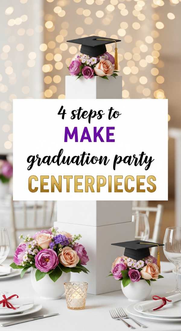 4 Steps To Make Graduation Party Centerpieces 69f47eed58834
