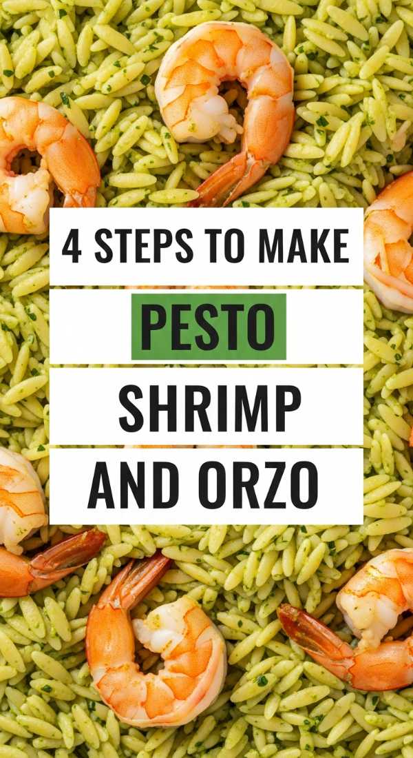 20-Minute Gourmet: Our Best Shrimp Orzo Collection 4 Steps To Make Pesto Shrimp And Orzo 69f6fdfe5c85d