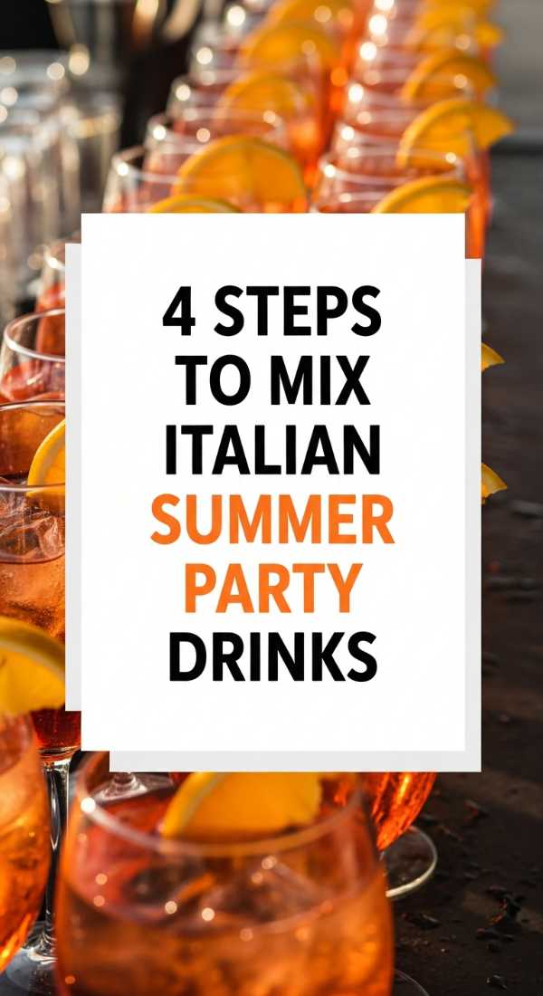4 Steps To Mix Italian Summer Party Drinks 6a031c214feff