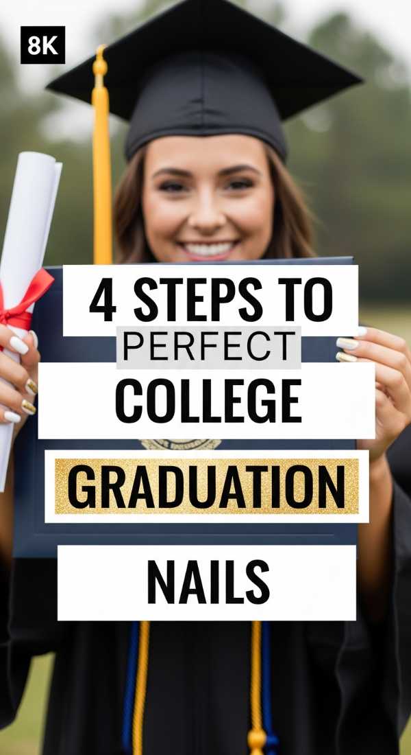 4 Steps To Perfect College Graduation Nails 6a05a7087076f