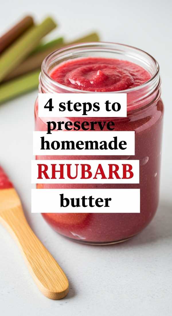 4 Steps To Preserve Homemade Rhubarb Butter 69fd8a92dd1ac