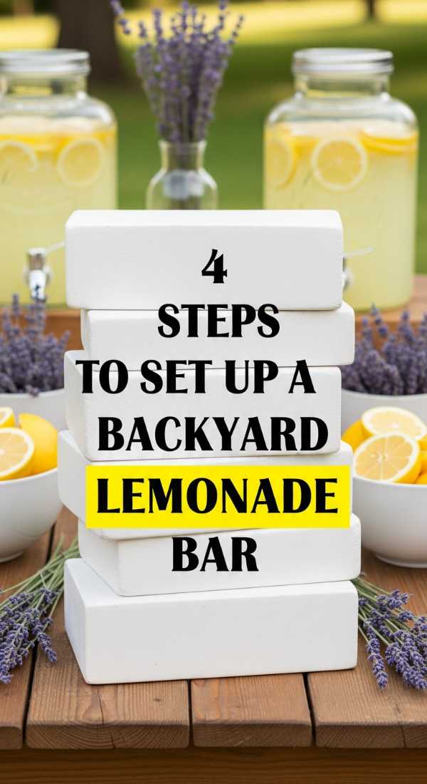 4 Steps To Set Up A Backyard Lemonade Bar 6a06c1fd7990b
