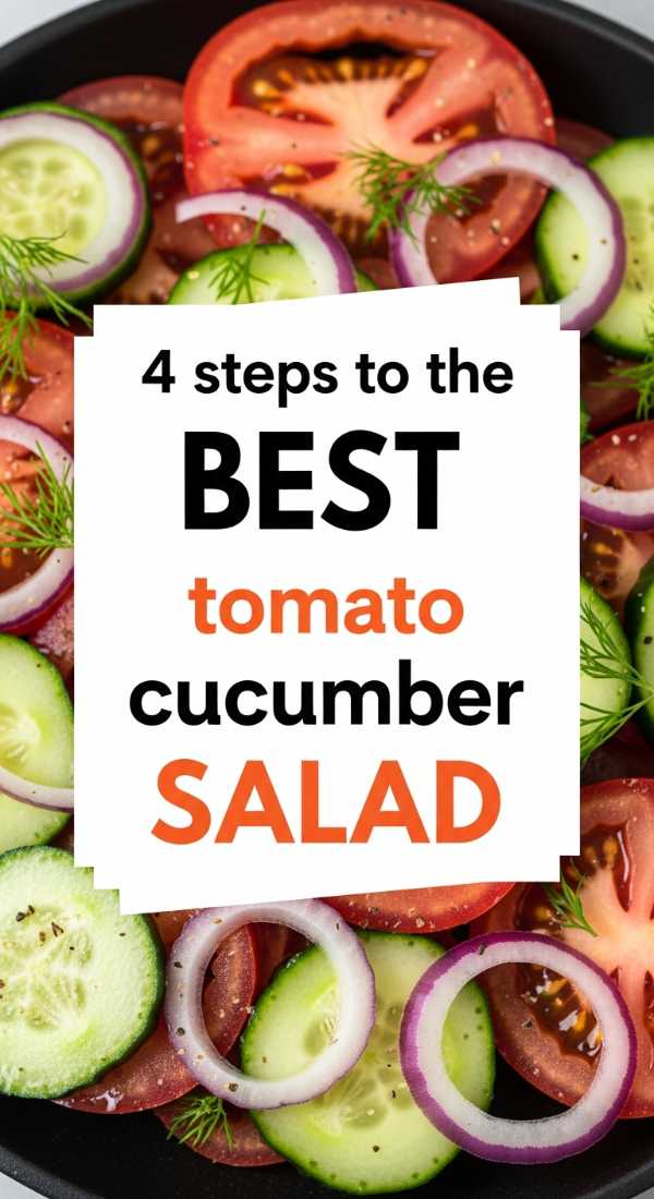 4 Steps To The Best Tomato Cucumber Salad 6a06ee5ebb0fd