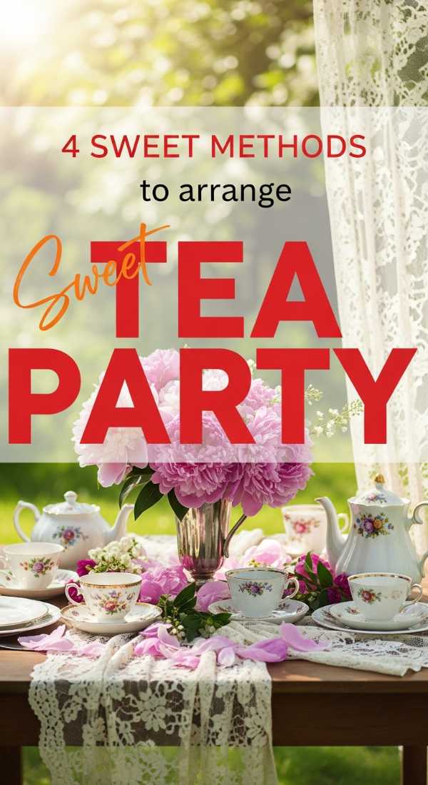 The Art of the Party: How to Master Celebration Decor Every Time 4 Sweet Methods To Arrange Tea Party Decor 6a056fa15c7ea
