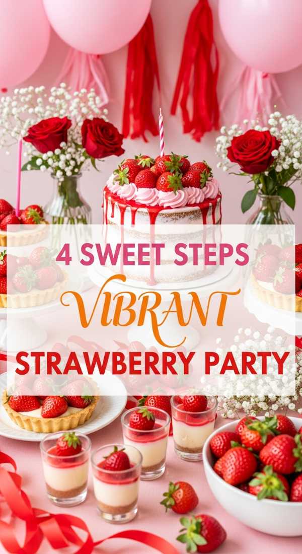 4 Sweet Steps To Style A Vibrant Strawberry Party 69f86c6b74363