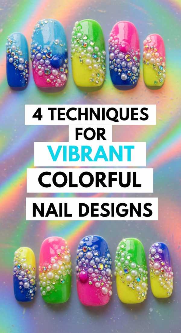 4 Techniques For Vibrant Colorful Nail Designs 6a0f0ba95eb00