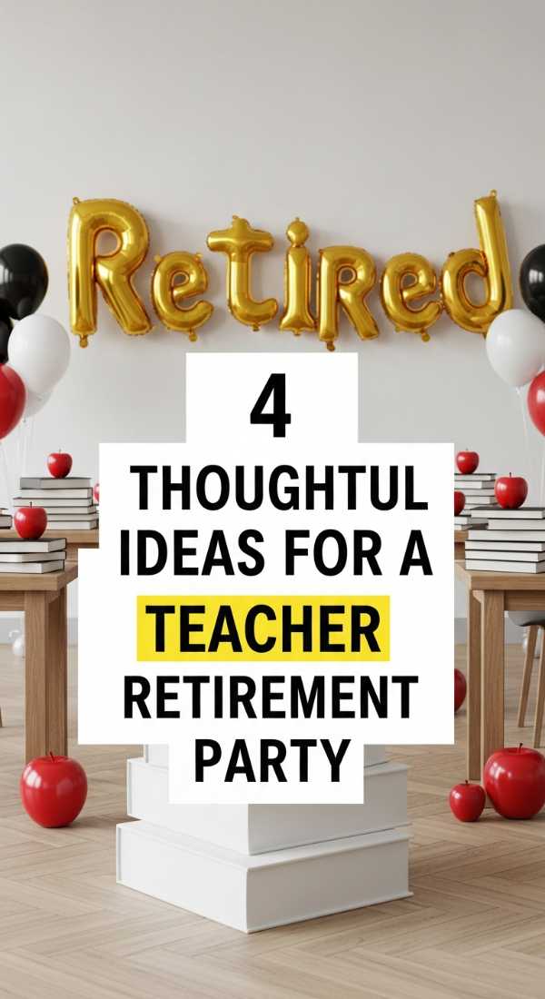 4 Thoughtful Ideas For A Teacher Retirement Party 6a0de75a6495f