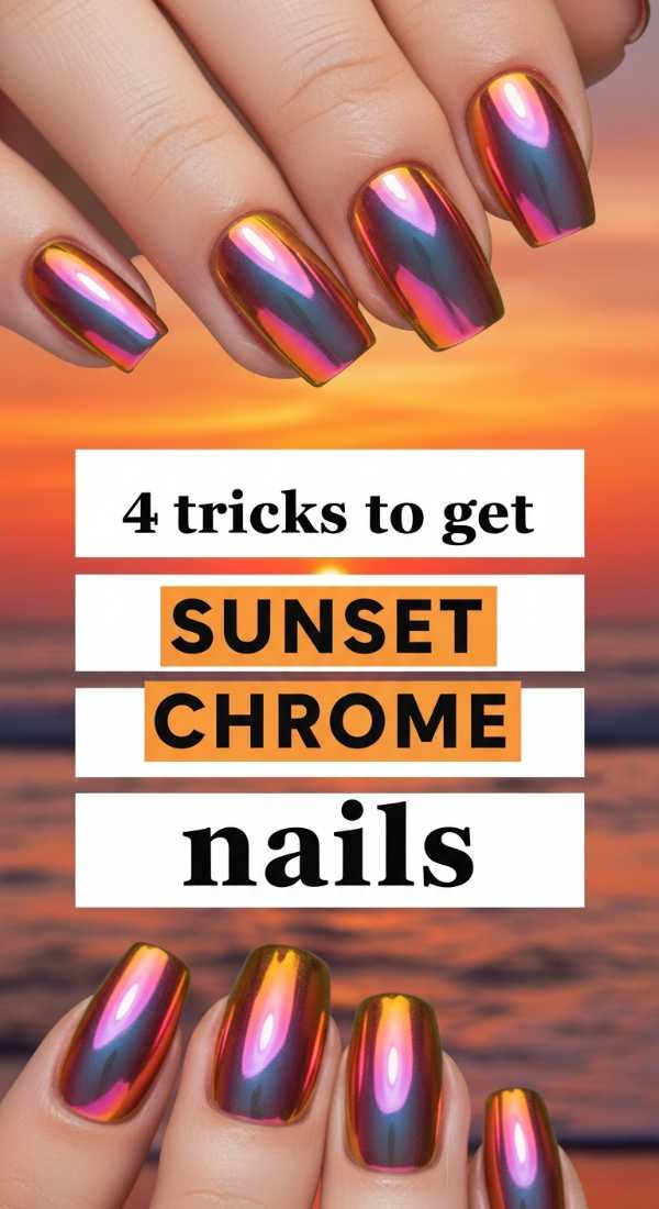 4 Tricks To Get Sunset Chrome Nails 6a059caae3846