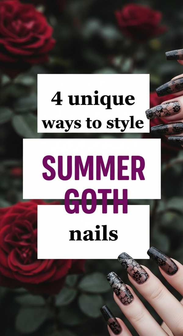 4 Unique Ways To Style Summer Goth Nails 6a059b3e1ef86