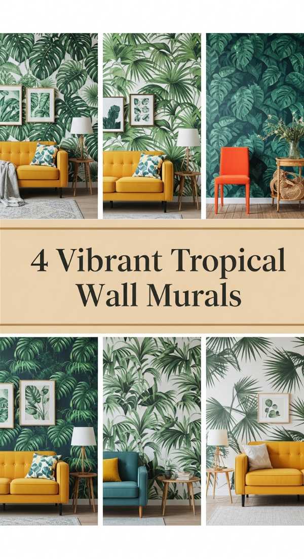 4 Vibrant Tropical Wall Murals 6a00662f2a135